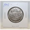Image 1 : 1943 SILVER CANADA 50 CENTS COIN