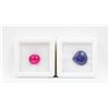Image 1 : #200-NATURAL TANZANITE  4.50CT & RUBY 3.80CT