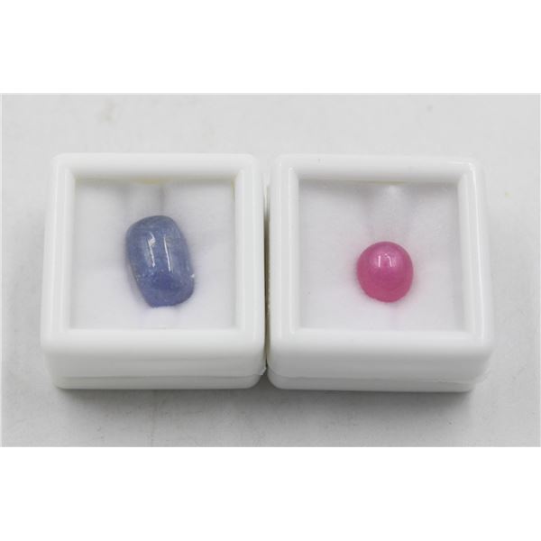 #201-NATURAL TANZANITE  6.15CT & RUBY 4.25CT