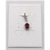 Image 1 : #22-NATURAL RHODOLITE GARNET & CZ PENDANT