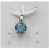 Image 1 : #116-NATURALSKY BLUE TOPAZ PENDANT
