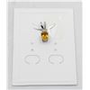 Image 1 : #51-NATURAL YELLOW CITRINE & CZ PENDANT