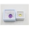Image 1 : #26- NATURAL AMETHYST 9.85CT & LEMON QZ 1.95CT