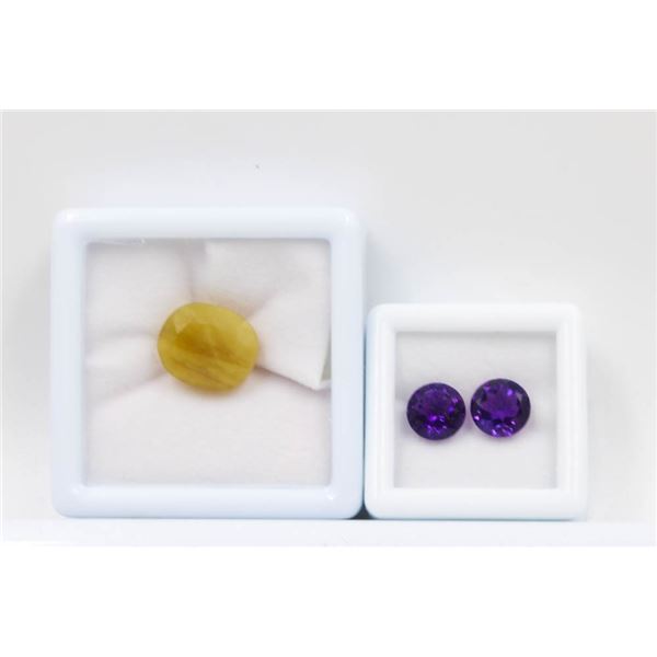#247-NATURAL OPAL 6.55CT  & PURPLE AMETHYST 3.00CT