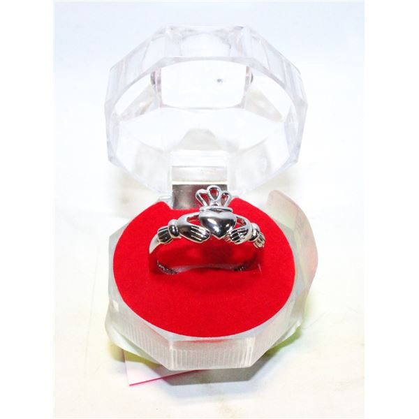 SILVER TONE FAITH HOPE LOVE RING