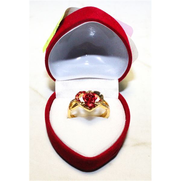 INFINITY HEART SHAPED BIRTHSTONE CROSS