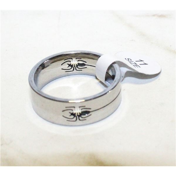 SPIDER WEB FROSTED RING SZ 12