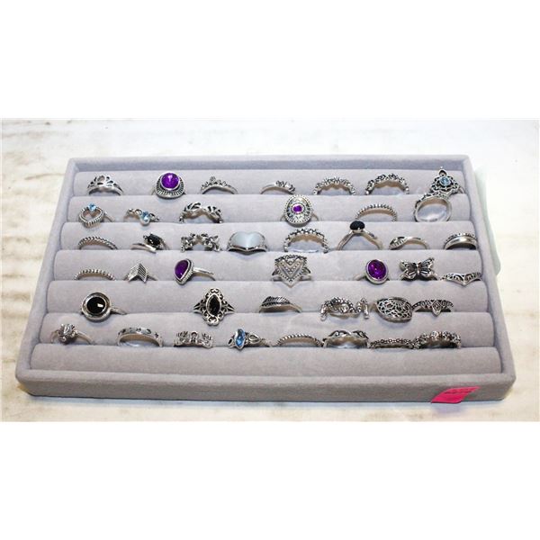 JEWELRY ORGANIZER TRAY WITH 42 RINGS