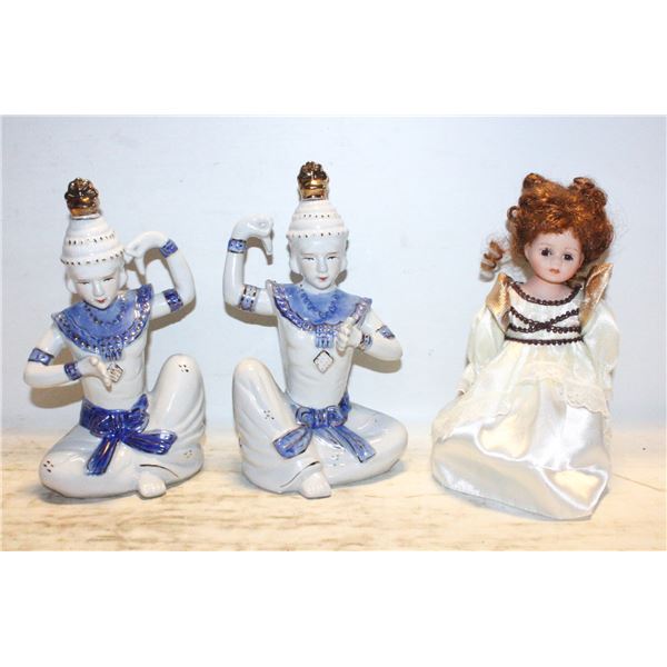 FLAT OF VINTAGE 7.5" THAI TEMPLE DANCER