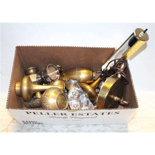 BRASS & METAL ORNAMENTS X 9 ITEMS