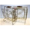 Image 1 : TWO VINTAGE METAL MAGAZINE RACKS