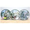 Image 1 : 3 DECORATIVE BIRD PLATES