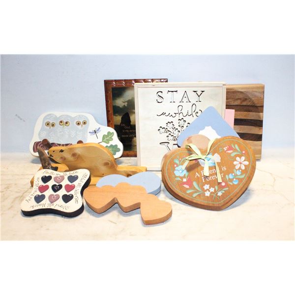 MISCELLANEOUS WOOD ITEMS FOR CRAFTS