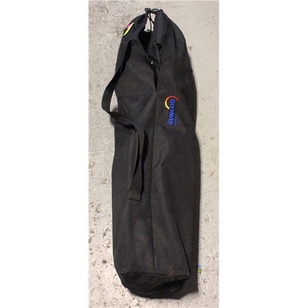 ADULT FOOT REST RECLINING LAWN CHAIR WITH STORAGE