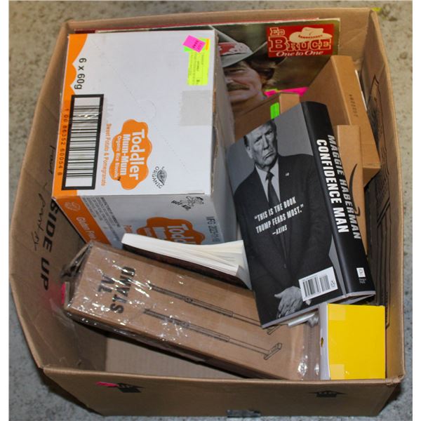 BOX OF ASSORTED UNCLAIMED MERCHANDISE