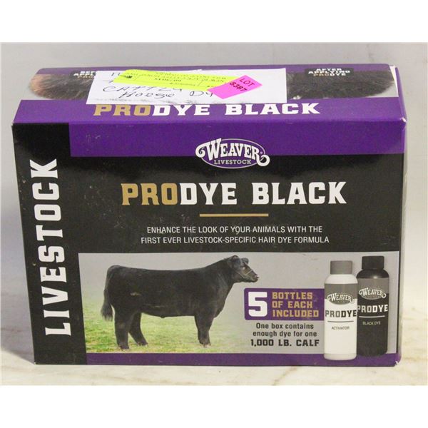 NEW BLACK CATTLE HORSE DYE WILL DO UP TO 1000LBS