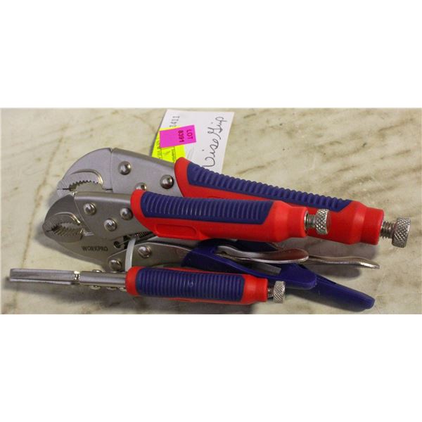 3 NEW HEAVY DUTY VICE GRIPS
