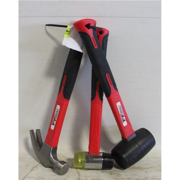 4 NEW YIYI FIBERGLASS HANDLE TOOLS