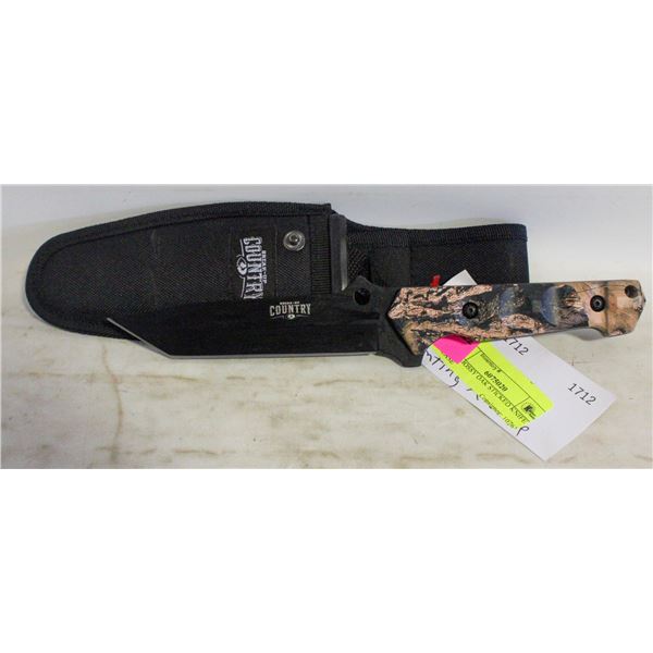 NEW MOSSY OAK STICKEO KNIFE W/ CASE