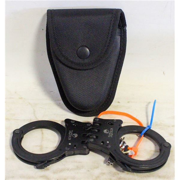 REAL STEEL HANDCUFFS W/ KEYS