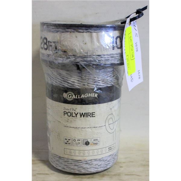 328 FEET OF GALLAGEN ELECTRIC FENCE WIRE