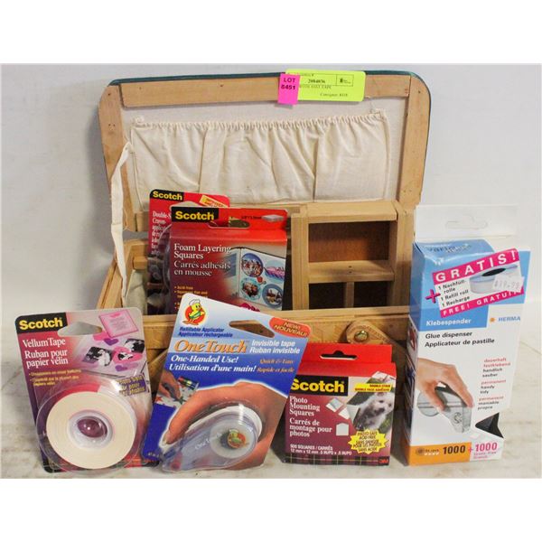 BASKET WITH ASST TAPE