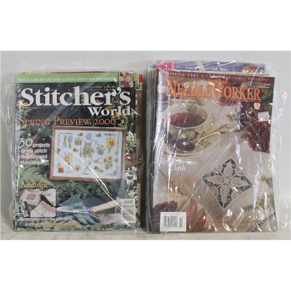 33 STITCHERS WORD & NEEDLE WORKER MAGAZINES