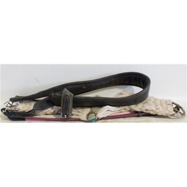 2 SADDLE ATTACHMENTS 2 WHIPS