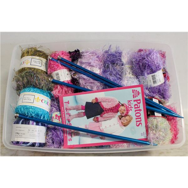 30+ YARN FOR KNITTING, PATTERNS & NEEDLES IN