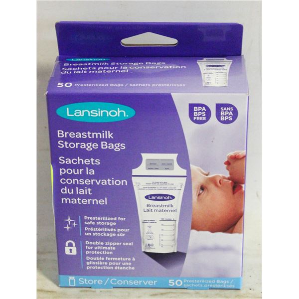 BREASTMILK STORAGE BAGS - SEALED