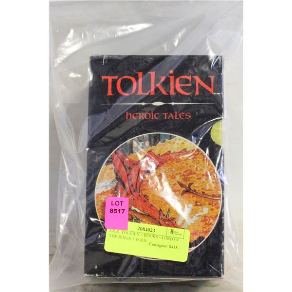 J.R.R. TOLKIEN 4 BOOKS - LORD OF THE RINGS 3 VOLS