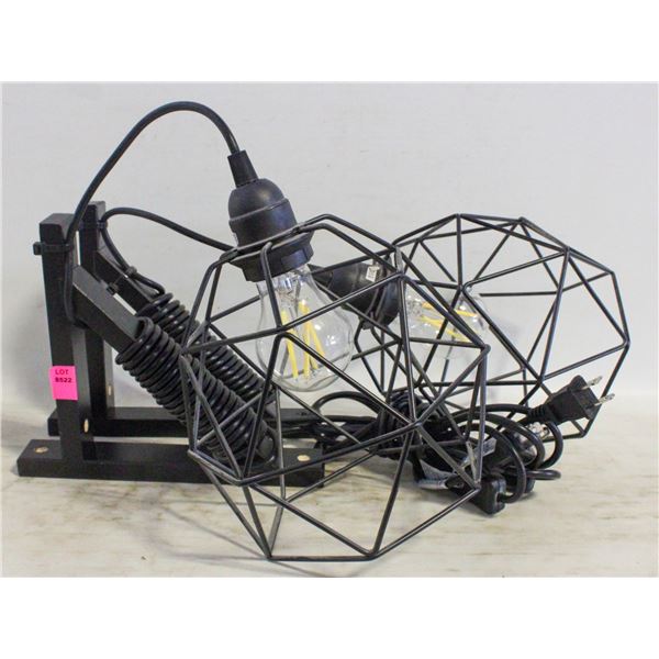 2 IKEA LIGHTS ON BRACKETS