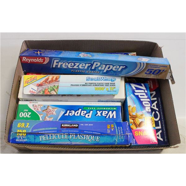 WAX PAPER/SERAN WRAP/TIN FOIL & MORE - ESTATE