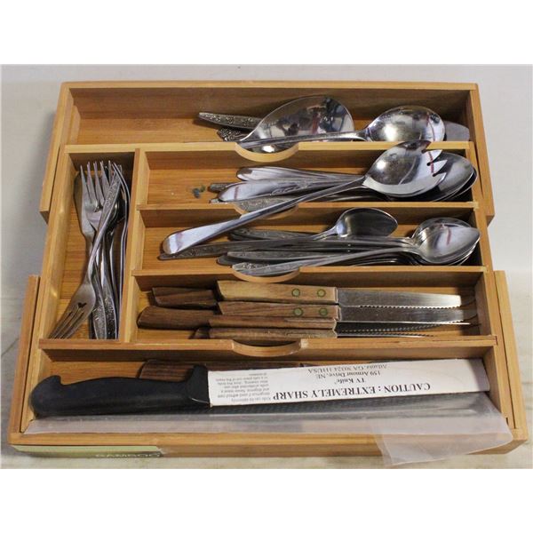 TRAY VINTAGE CUTLERY