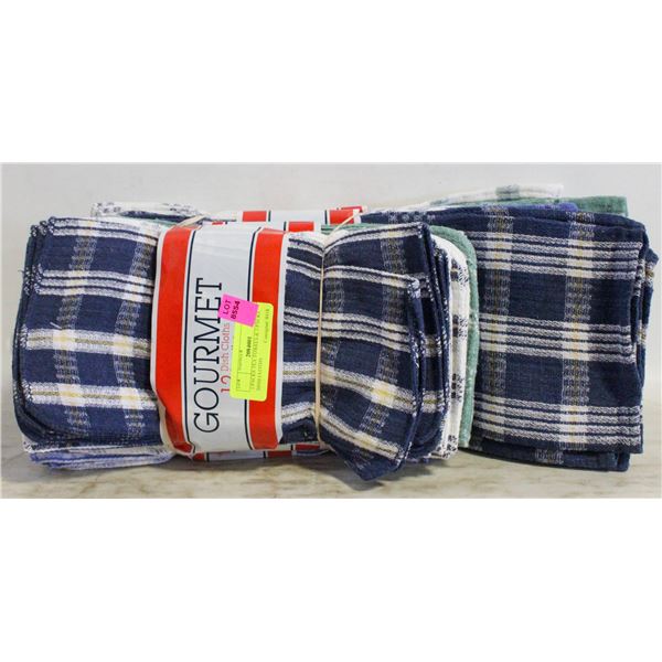 3 PACKS TEA TOWELS & 3 PACKS DISH CLOTHS