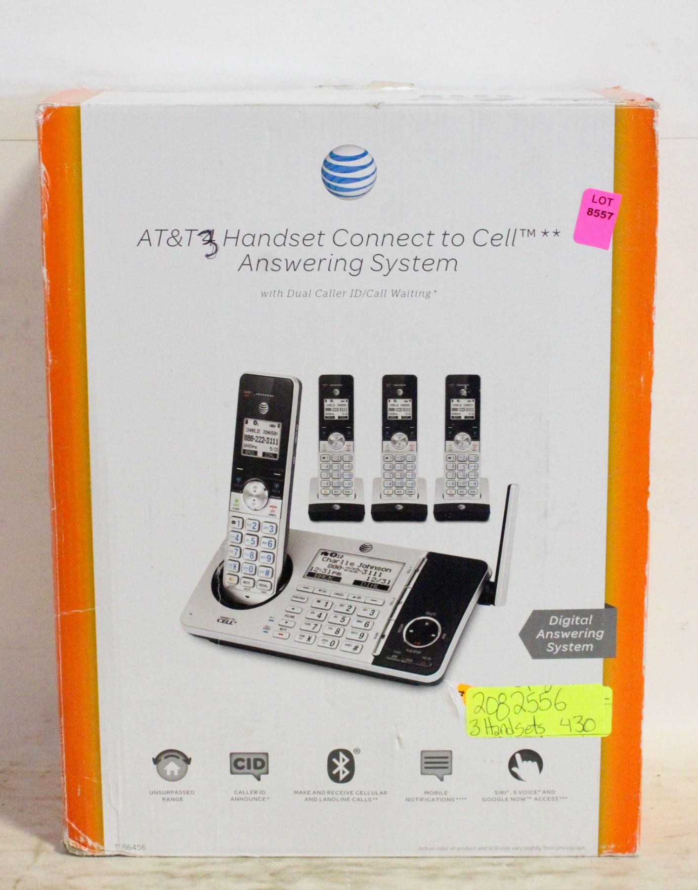 AT&T 3 HANDSET CONNECT TO CALL ANSWERING SYSTEM