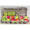Image 1 : COLOR GOLF BALLS  3 NEW 12 USED + TEES