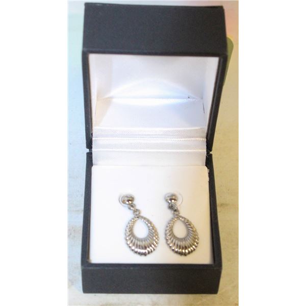 ESTATE HALLMARKED EARRINGS IN BOX-ESTATE