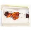 Image 1 : HALLMARKED 925 AMBER BRACELET-ESTATE