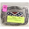Image 1 : REBEL LARGE CRUMRINE AMERICAN BELT BUCKLE-ESTATE