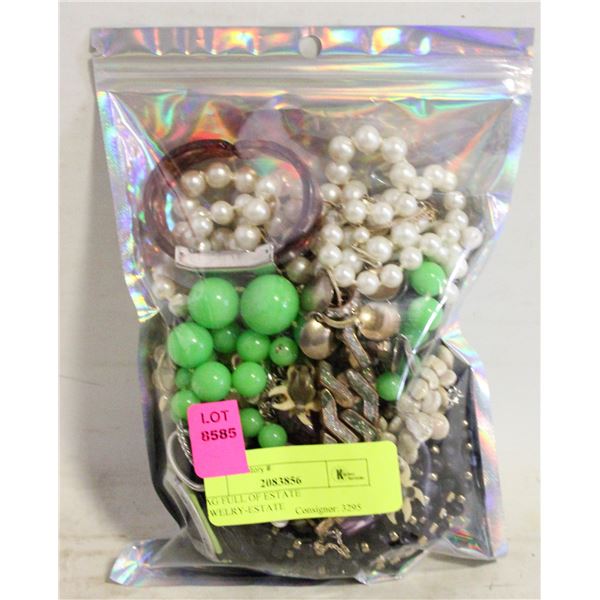 BAG FULL OF ESTATE JEWELRY-ESTATE