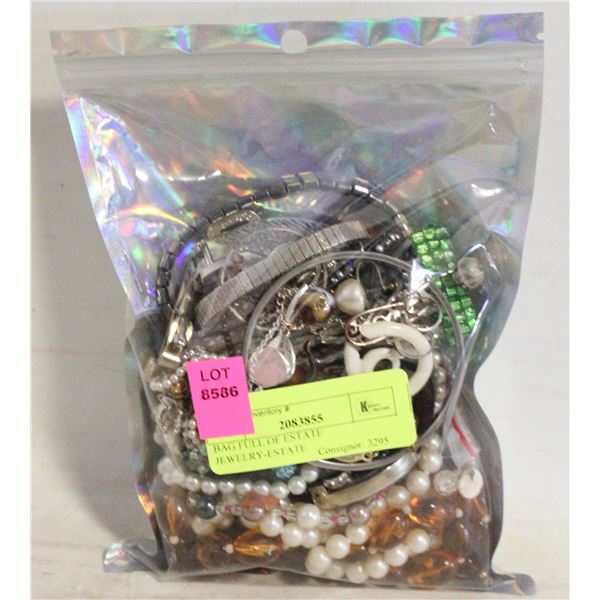 BAG FULL OF ESTATE JEWELRY-ESTATE