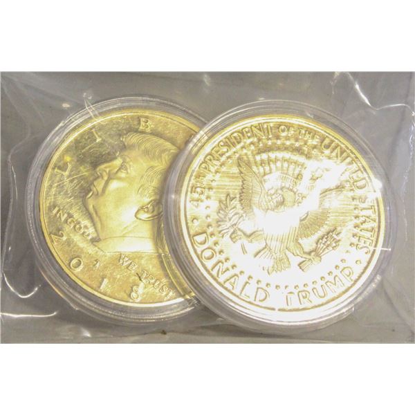 2 U.S.A. AMERICAN EAGLE COINS IN CASES TOGETHER