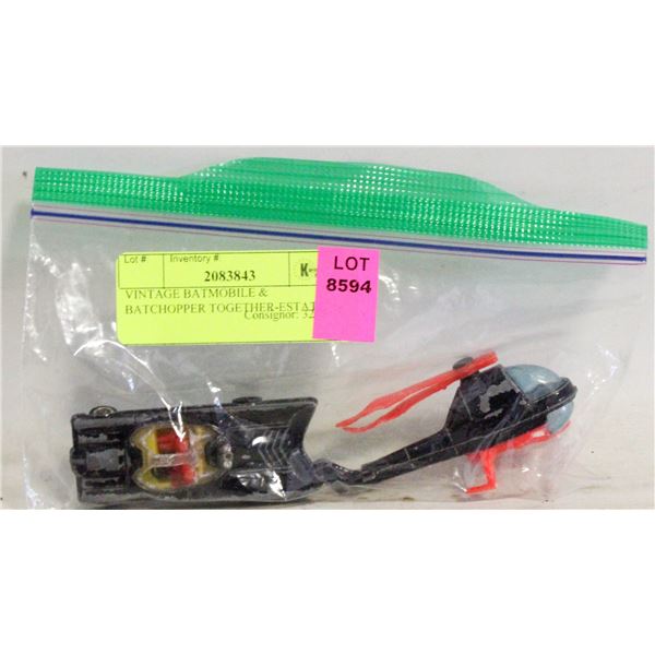 VINTAGE BATMOBILE & BATCHOPPER TOGETHER-ESTATE