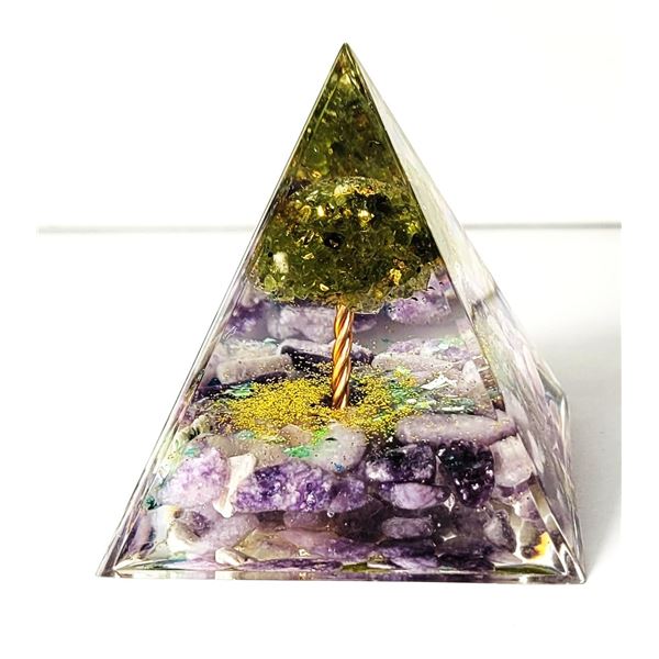 13)  ORGONE PYRAMID.