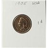 Image 1 : 19)  USA 1905 INDIAN HEAD PENNY.