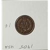 Image 2 : 19)  USA 1905 INDIAN HEAD PENNY.