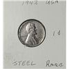 Image 1 : 17)  USA 1943 STEEL WHEAT PENNY.