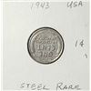 Image 2 : 17)  USA 1943 STEEL WHEAT PENNY.