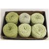 Image 1 : LARGE MOSS GREEN ACRYLIC YARN SKEINS FOR KNITTING